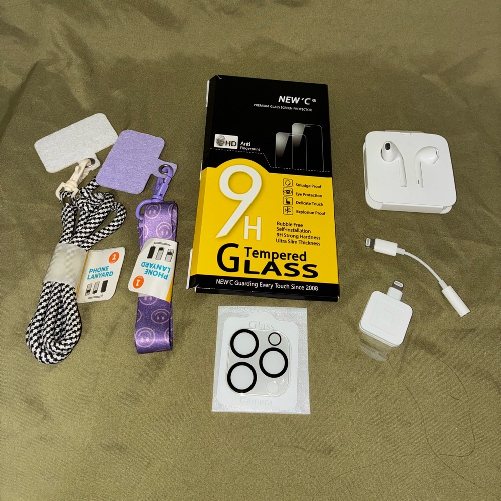 NEW'C Tempered Glass Screen Protector with Accessories